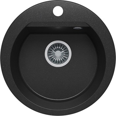 Кухонная мойка Polygran Atol-460 №16 678897, Черная 678897 - фото 444732