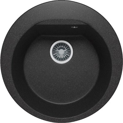 Кухонная мойка Polygran Atol-520 №16 627444, Черная 627444 - фото 444746