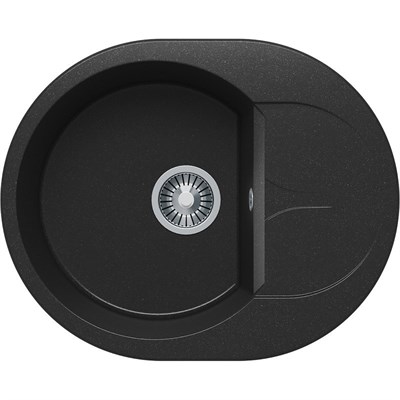 Кухонная мойка Polygran Atol-620 №16 678958, Черная 678958 - фото 444760
