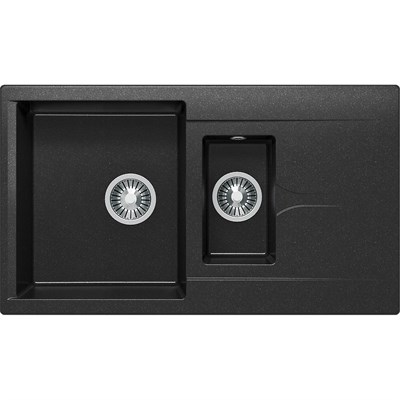 Кухонная мойка Polygran Brig-870 №16 627383, Черная 627383 - фото 444788