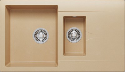 Мойка кухонная Polygran BRIG-870 бежевый 627406 627406 - фото 444797