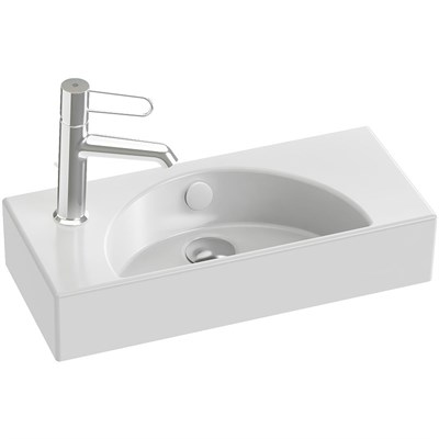 Раковина Jacob Delafon Odeon Rive Gauche 50 L EGO112-55-00 Белая EGO112-55-00 - фото 448133