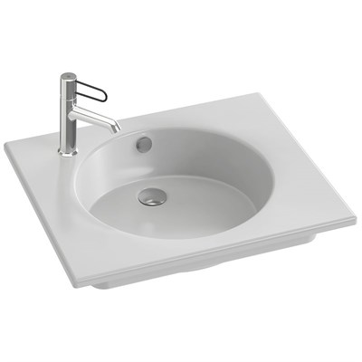 Раковина Jacob Delafon Odeon Rive Gauche 60 EXBA112-Z-00 Белая EXBA112-Z-00 - фото 450046
