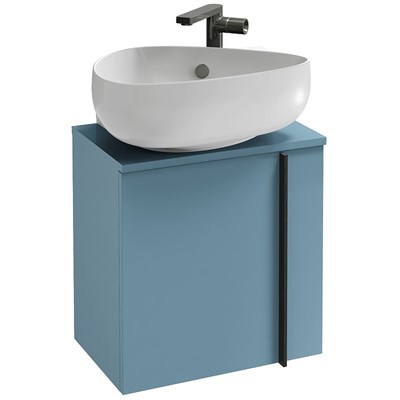 Тумба под раковину Jacob Delafon Nouvelle Vague 45 L EB3045G-G91 подвесная Аквамарин глянцевый EB3045G-G91 - фото 451953