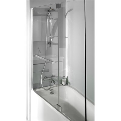 Шторка на ванну Jacob Delafon Bain Douche Neo 100х140 E4931-GA профиль Хром стекло прозрачное E4931-GA - фото 453977