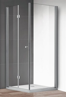 Душевой уголок Cezares Eco AS-1 80x80 профиль Хром стекло прозрачное ECO-O-AS-1-80-C-Cr - фото 457350