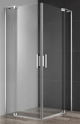 Душевой уголок Cezares Silder 90х90 SLIDER-A-2-80/90-C-Cr профиль Хром стекло прозрачное SLIDER-A-2-80/90-C-Cr - фото 457763