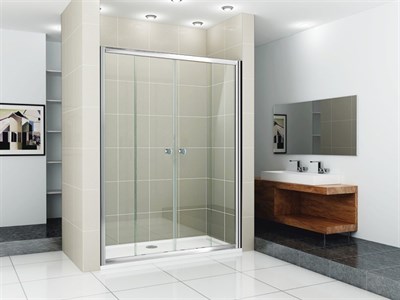 Душевая дверь Cezares Pratico BF-2 190 профиль Хром стекло матовое PRATICO-BF-2-190-P-Cr - фото 458525