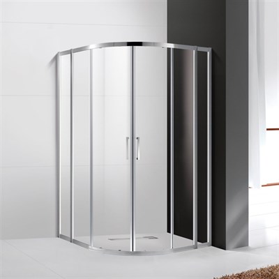 Душевой уголок Cezares Molveno R-22 100х100 MOLVENO-R-22-80+20-C-Cr-IV профиль Хром стекло прозрачное MOLVENO-R-22-80+20-C-Cr-IV - фото 458732