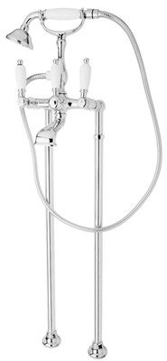 Смеситель для ванны Cezares First VDP ручки металл Хром FIRST-VDP-01-M - фото 459408