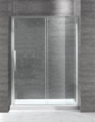 Душевая дверь в нишу Cezares Lux Soft W-BF-1 130 профиль Хром стекло прозрачное LUX-SOFT-W-BF-1-130-C-Cr-IV - фото 459452