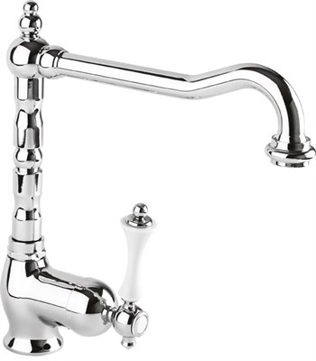 Смеситель для кухни Cezares Margot MARGOT-LLM2-01-Bi Хром/белый MARGOT-LLM2-01-Bi - фото 460819