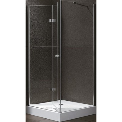 Душевой уголок Cezares ELENA-W-ASH-1-80/100-C-Cr профиль Хром стекло прозрачное ELENA-W-ASH-1-80/100-C-Cr - фото 462496