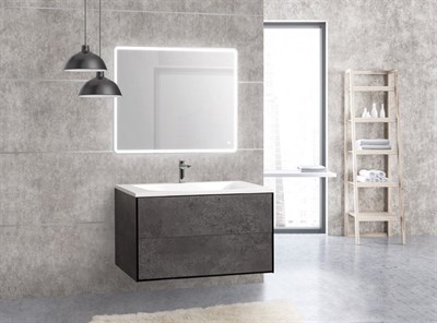 Тумба под раковину Cezares PREMIER-HPL-100-2C-SO-MGN-BLUM подвесная Марганец PREMIER-HPL-100-2C-SO-MGN-BLUM - фото 462969