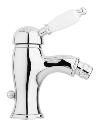 Смеситель для биде Cezares Elite BSM1 ручка Белая 01 Хром ELITE-BSM1-01-Bi - фото 465108