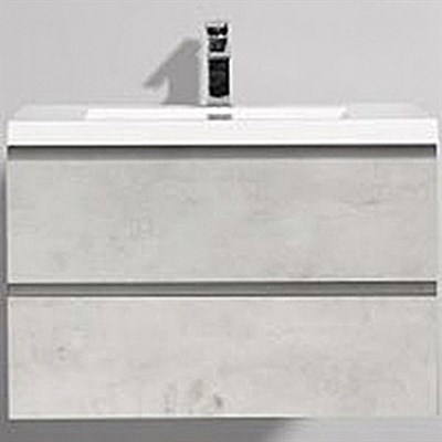 Тумба под раковину BelBagno Luce 90 LUCE-900-2C-SO-ST подвесная Stucco Cemento Leggero LUCE-900-2C-SO-ST - фото 466779