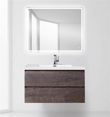 Тумба под раковину BelBagno Luce 90 подвесная 2 ящика Камень LUCE-900-2C-SO-PT - фото 466968