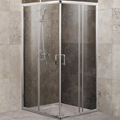 Душевой уголок BelBagno Unique 90х90 UNIQUE-A-2-75/90-C-Cr профиль Хром стекло прозрачное UNIQUE-A-2-75/90-C-Cr - фото 467058