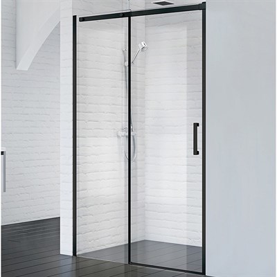 Душевая дверь BelBagno Acqua 150 ACQUA-BF-1-150-C-NERO профиль Черный стекло прозрачное ACQUA-BF-1-150-C-NERO - фото 467351