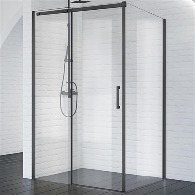 Душевой уголок BelBagno Acqua 130х90 ACQUA-AH-1-130/90-C-NERO профиль Черный стекло прозрачное ACQUA-AH-1-130/90-C-NERO - фото 467382