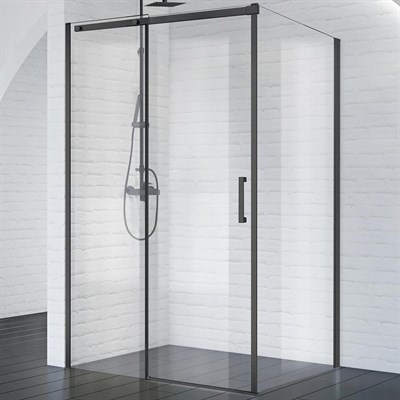 Душевой уголок BelBagno Acqua 130х90 ACQUA-AH-1-130/90-C-NERO профиль Черный стекло прозрачное - фото 467382