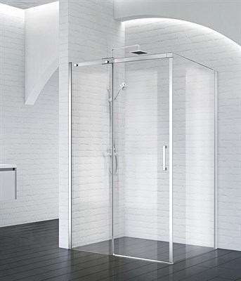 Душевой уголок BelBagno Acqua 130х90 ACQUA-AH-1-130/90-C-Cr профиль Хром стекло прозрачное - фото 467613