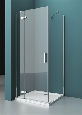 Душевой уголок BelBagno Kraft 100х100 KRAFT-A-12-100-C-Cr-L профиль Хром стекло прозрачное KRAFT-A-12-100-C-Cr-L - фото 467978