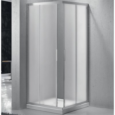 Душевой уголок BelBagno Sela 90х90 SELA-A-2-90-P-Cr профиль Хром стекло рифленое SELA-A-2-90-P-Cr - фото 469063