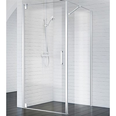 Душевой уголок BelBagno Marmi 90х100 MARMI-AH-1-90/100-C-Cr профиль Хром стекло прозрачное MARMI-AH-1-90/100-C-Cr - фото 469085