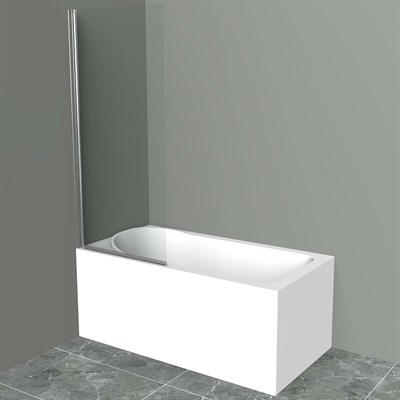 Шторка на ванну BelBagno UNO-V-1-80/150-C-Cr профиль Хром стекло прозрачное UNO-V-1-80/150-C-Cr - фото 469397
