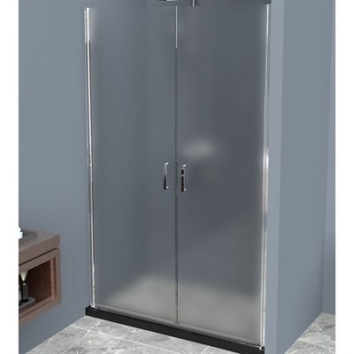 Душевая дверь BelBagno Uno 120 UNO-B-2-120-P-Cr профиль Хром стекло рифленое UNO-B-2-120-P-Cr - фото 469831