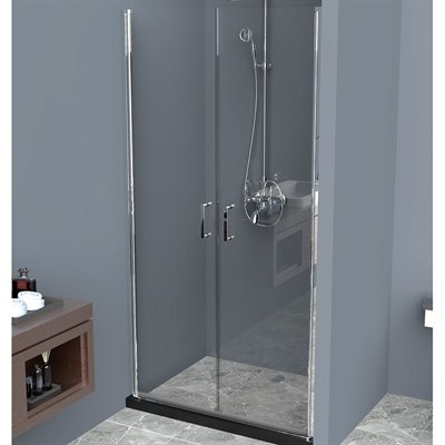 Душевая дверь BelBagno Uno 110 UNO-B-2-110-C-Cr профиль Хром стекло прозрачное UNO-B-2-110-C-Cr - фото 469836