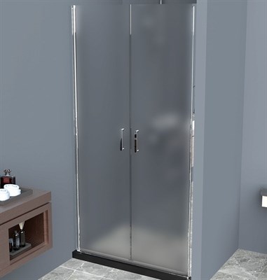 Душевая дверь BelBagno Uno 100 UNO-B-2-100-P-Cr профиль Хром стекло рифленое UNO-B-2-100-P-Cr - фото 469838