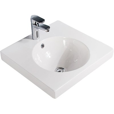 Раковина BelBagno Fly 50 BB500-LV-CER-N Белая - фото 470845