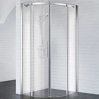 Душевой уголок BelBagno Acqua 80x80 ACQUA-R-2-80-C-Cr профиль Хром стекло прозрачное - фото 471093