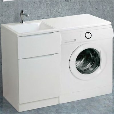 Тумба под раковину BelBagno Lavanderia 120 LAVANDERIA-580/1200-2C-PIA-BL Bianco Lucido - фото 471372