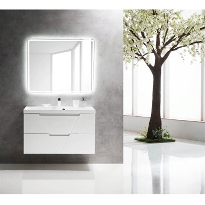 Тумба под раковину BelBagno Vittoria 100 Белая/Bianco Lucido VITTORIA-1000-2C-SO-BL - фото 471627