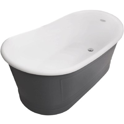 Акриловая ванна BelBagno BB32-CF36 168х90 Серая BB32-CF36 - фото 471661
