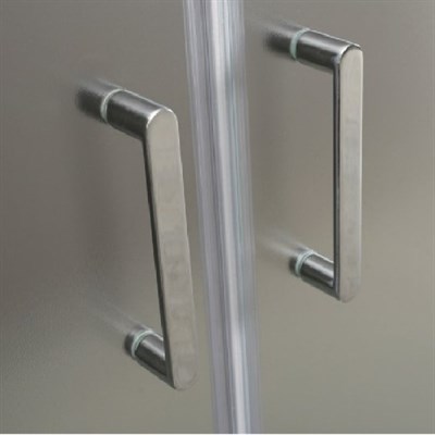 Душевая дверь BelBagno Unique 180х190 профиль Хром стекло рифленое UNIQUE-BF-2-150/180-P-Cr - фото 471685