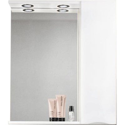 Зеркало со шкафом BelBagno MARINO-SPC-900/750-1A-BL-P-R 90 с подсветкой Bianco Lucido MARINO-SPC-900/750-1A-BL-P-R - фото 471794