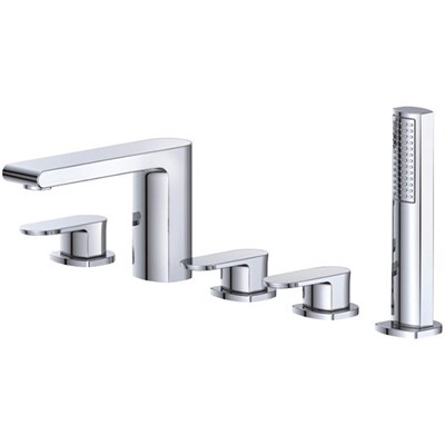 Смеситель на борт ванны BelBagno Terra TER-VI5-CRM Хром TER-VI5-CRM - фото 471906