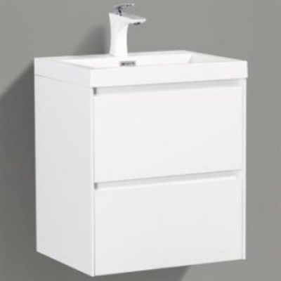 Тумба под раковину BelBagno Pietra Mini 50 PIETRA MINI-500-2C-SO-BL подвесная Bianco Lucido PIETRA MINI-500-2C-SO-BL - фото 471993