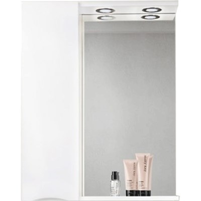 Зеркало со шкафом BelBagno MARINO-SPC-700/750-1A-BL-P-L 70 с подсветкой Bianco Lucido MARINO-SPC-700/750-1A-BL-P-L - фото 472229