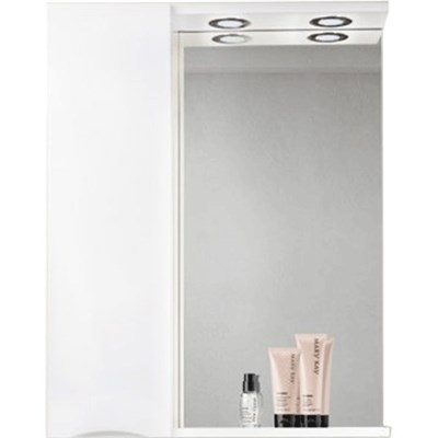 Зеркало со шкафом BelBagno MARINO-SPC-700/750-1A-BL-P-L 70 с подсветкой Bianco Lucido - фото 472229