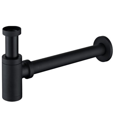 Сифон для раковины BelBagno BB-SMT2-NERO Черный матовый BB-SMT2-NERO - фото 472282