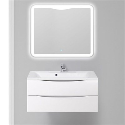 Тумба под раковину BelBagno Marino 100 подвесная Bianco Lucido MARINO-1000-2C-SO-BL-P - фото 472879