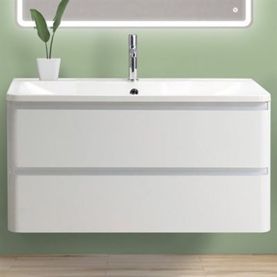 Тумба под раковину BelBagno ALBANO-1000-2C-SO-BL подвесная Bianco Lucido ALBANO-1000-2C-SO-BL - фото 472891