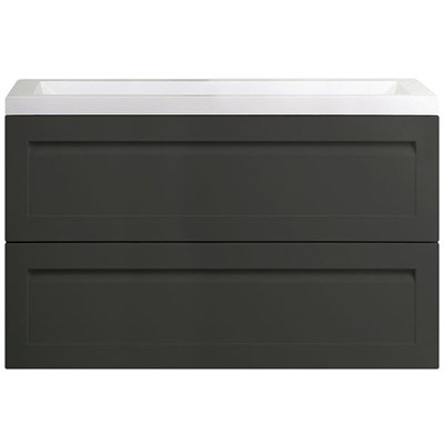 Тумба под раковину Art&Max AM-Platino-1000-2C-SO-GM подвесная Серый матовый AM-Platino-1000-2C-SO-GM - фото 473425