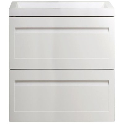 Тумба под раковину Art&Max AM-Platino-580-2C-SO-BM подвесная Белый матовый AM-Platino-580-2C-SO-BM - фото 473439