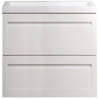 Тумба под раковину Art&Max AM-Platino-750-2C-SO-BL подвесная Белый глянец AM-Platino-750-2C-SO-BL - фото 473450